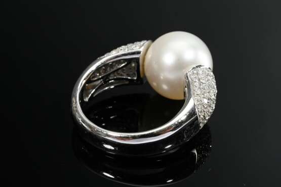 Elegant 750 white gold ring with South Sea culture… - фото 4 Elegant 750 white gold ring with South Sea culture… - фото 4