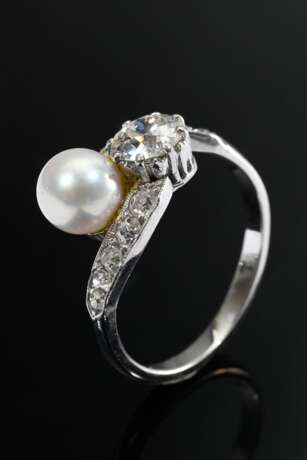 585 white gold ‘Toi et Moi’ ring with modified bri… - фото 2 585 white gold ‘Toi et Moi’ ring with modified bri… - фото 2