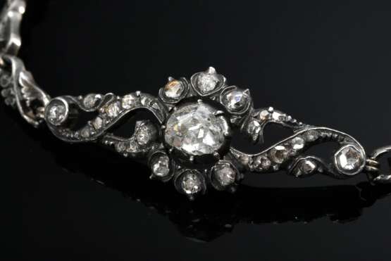 Antique delicate rose gold 585 bracelet with diamo… - photo 2 Antique delicate rose gold 585 bracelet with diamo… - photo 2