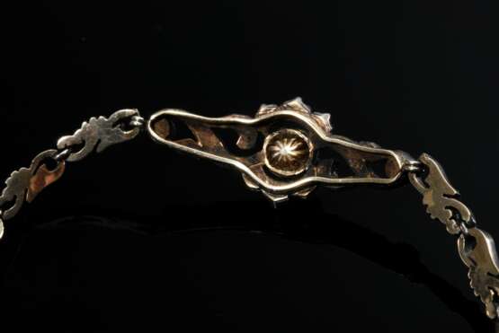 Antique delicate rose gold 585 bracelet with diamo… - photo 3 Antique delicate rose gold 585 bracelet with diamo… - photo 3