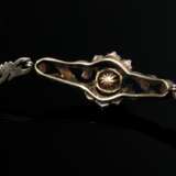 Antique delicate rose gold 585 bracelet with diamo… - photo 3