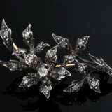 Antique red gold trembling pin ‘Blossom branch’ wi… - photo 1