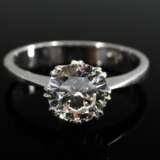 WG 750 ring with solitaire diamond (approx. 1.25 c… - фото 3