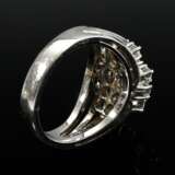 Wide white gold 750 diamond ring (approx. 1.60 ct/… - photo 4
