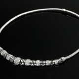 Elegantes Art Deco Weißgold 585 Collier am Spiralh… - Foto 1