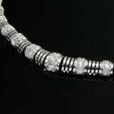 Elegantes Art Deco Weißgold 585 Collier am Spiralh… - Foto 2