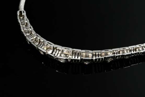 Elegantes Art Deco Weißgold 585 Collier am Spiralh… - Foto 3
