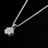 2 pieces of 585 white gold jewellery: delicate dia… - фото 2