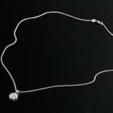 2 pieces of 585 white gold jewellery: delicate dia… - фото 3