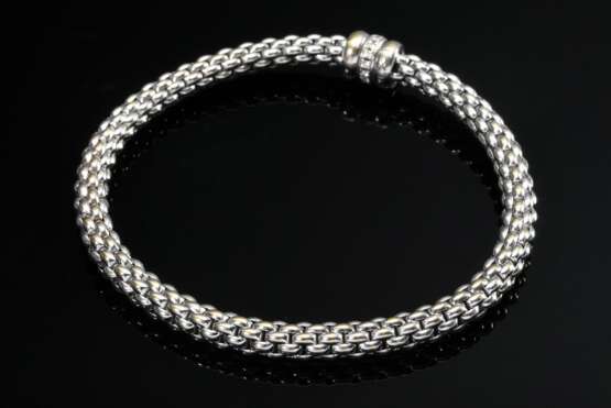White gold 750 FOPE Flex'It bracelet with diamond … - photo 1 White gold 750 FOPE Flex'It bracelet with diamond … - photo 1