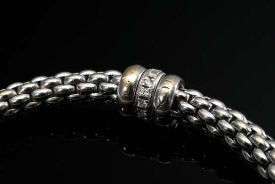 White gold 750 FOPE Flex'It bracelet with diamond … - photo 2 White gold 750 FOPE Flex'It bracelet with diamond … - photo 2