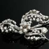 Feine Midcentury Weißgold 750 Nadel mit Diamanten … - Foto 1