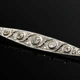 Platinierte Art Deco Gelbgold 585 Nadel in Schiffc… - Foto 1