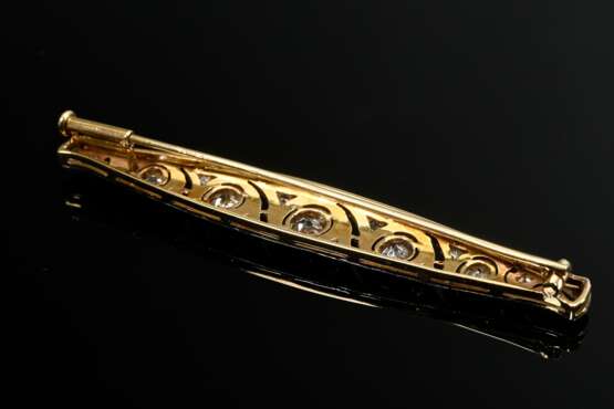 Platinierte Art Deco Gelbgold 585 Nadel in Schiffc… - Foto 2 Platinierte Art Deco Gelbgold 585 Nadel in Schiffc… - Foto 2