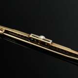 Platinierte Gelbgold 585 Art Deco Stabnadel mit Al… - Foto 2