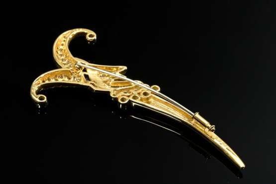 ‘C'est Laudier’ 750 yellow gold ‘Harlequin’ pin wi… - photo 2 ‘C'est Laudier’ 750 yellow gold ‘Harlequin’ pin wi… - photo 2