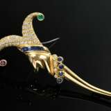 ‘C'est Laudier’ 750 yellow gold ‘Harlequin’ pin wi… - photo 3
