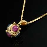 2 Teile italienischer Midcentury Gelbgold 750 Anhä… - Foto 2