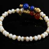 Flexible Süßwasserzuchtperlen Armspange mit 750 Ge… - Foto 2