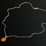 3 pieces of 585 yellow gold jewellery with fire op… - photo 2