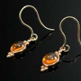 3 pieces of 585 yellow gold jewellery with fire op… - photo 3