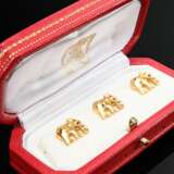 3 Cartier yellow gold 750 shirt buttons ‘Bamboo El… - photo 1