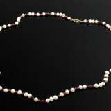 Long freshwater cultured pearl necklaces with irre… - photo 3