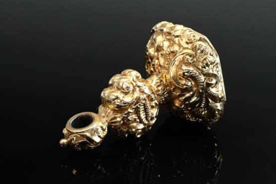 Biedermeier seal pendant with shell ornamentation … - photo 4