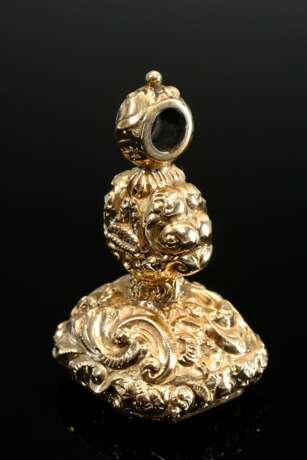 Biedermeier seal pendant with shell ornamentation … - photo 5