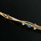 Außergewöhnlicher Gelbgold 585 Clip mit Opaltriple… - Foto 1