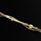 Außergewöhnlicher Gelbgold 585 Clip mit Opaltriple… - Foto 2