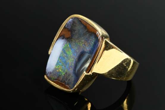 Handgearbeiteter Gelbgold 750 Ring mit interessant… - Foto 1 Handgearbeiteter Gelbgold 750 Ring mit interessant… - Foto 1