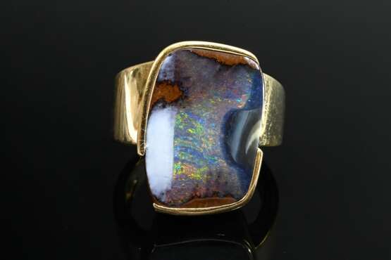 Handgearbeiteter Gelbgold 750 Ring mit interessant… - Foto 3 Handgearbeiteter Gelbgold 750 Ring mit interessant… - Foto 3