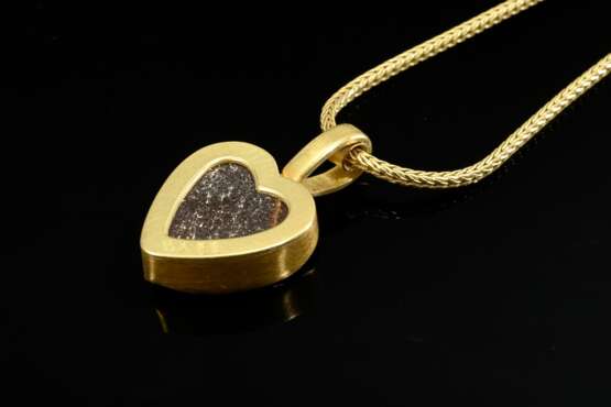Handgefertigter Gelbgold 750/900 Herz Anhänger mit… - Foto 3 Handgefertigter Gelbgold 750/900 Herz Anhänger mit… - Foto 3