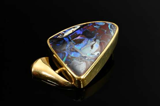 Handcrafted 750 yellow gold pendant with opal matr… - фото 1 Handcrafted 750 yellow gold pendant with opal matr… - фото 1