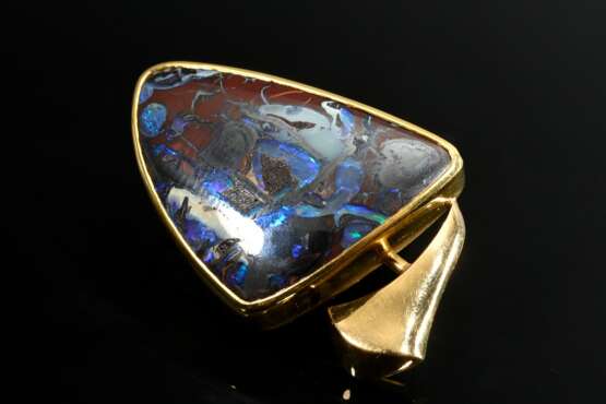 Handcrafted 750 yellow gold pendant with opal matr… - фото 2 Handcrafted 750 yellow gold pendant with opal matr… - фото 2