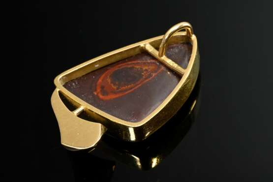 Handcrafted 750 yellow gold pendant with opal matr… - фото 4 Handcrafted 750 yellow gold pendant with opal matr… - фото 4