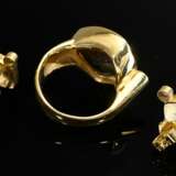 3 pieces of handmade 750 yellow gold jewellery wit… - фото 3
