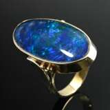 Handcrafted 585 yellow gold ring with abstract flo… - фото 4