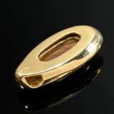 Schwerer Gelbgold 750 Anhänger in ovoider Form mit… - Foto 2