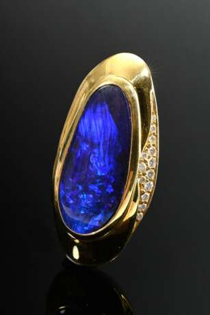 Schwerer Gelbgold 750 Anhänger in ovoider Form mit… - Foto 3 Schwerer Gelbgold 750 Anhänger in ovoider Form mit… - Foto 3