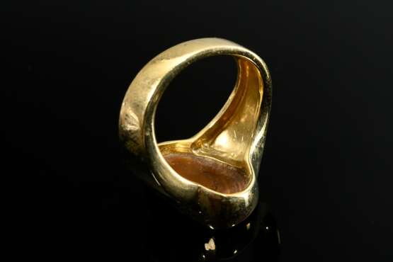 Handcrafted 750 yellow gold ring with irregular in… - фото 4 Handcrafted 750 yellow gold ring with irregular in… - фото 4