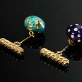 Pair of Verdura yellow gold 750 cufflinks ‘Night a… - фото 2