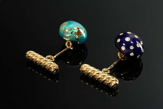 Pair of Verdura yellow gold 750 cufflinks ‘Night a… - фото 2 Pair of Verdura yellow gold 750 cufflinks ‘Night a… - фото 2