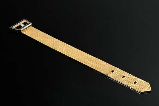 Mid-century yellow gold 750 belt bracelet with sap… - фото 2 Mid-century yellow gold 750 belt bracelet with sap… - фото 2