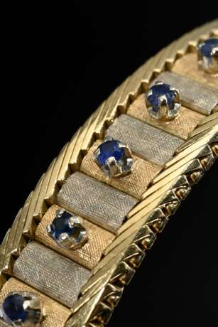 Mid-century tricolour 585 gold bracelet with 12 sa… - фото 4 Mid-century tricolour 585 gold bracelet with 12 sa… - фото 4