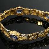 Decorative 750 yellow gold bracelet in Biedermeier… - фото 1