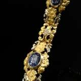Decorative 750 yellow gold bracelet in Biedermeier… - фото 2