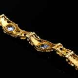 Decorative 750 yellow gold bracelet in Biedermeier… - фото 3