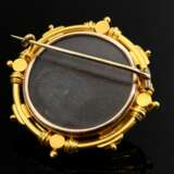 Large courtly yellow gold 900 gift brooch of Empre… - фото 3